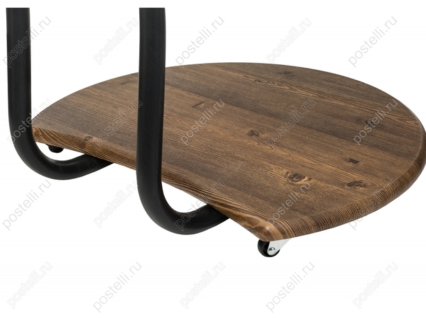 Журнальный столик Андромеда черный матовый/старое дерево (Арт. 368673) столешница