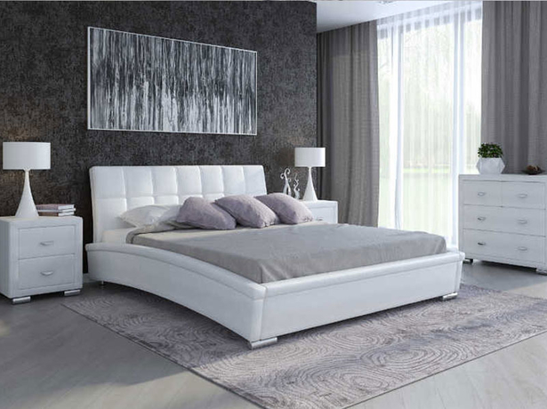 Белая кровать Corso 1 