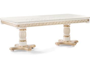 Стол Морнит молочный/золото (Арт 483916)