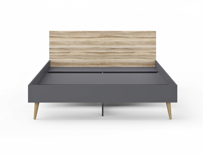Кровать Ines (графит), ЛДСП ясень ориноко