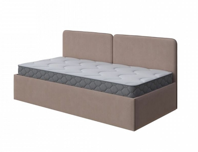 Кровать Bruno, рогожка тетра  ореховый