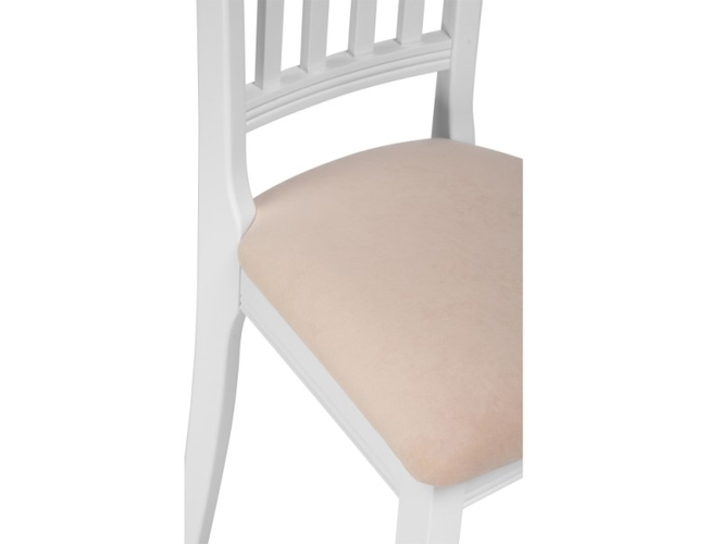 Деревянный стул Фрезино бежевый велюр/белый (Арт.515973)