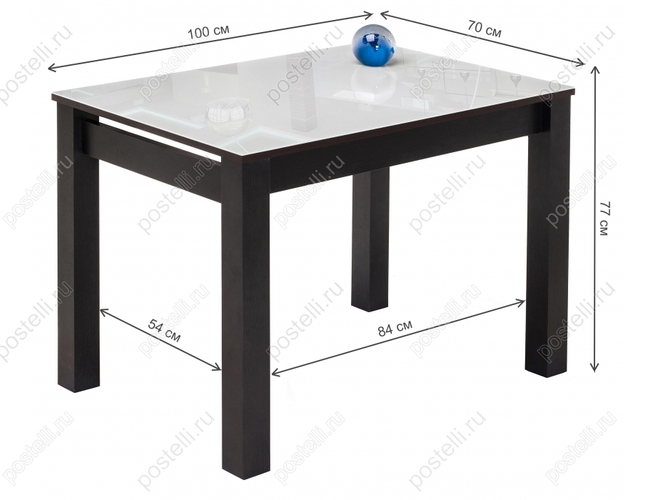 Стол Раймунд венге (Арт. 379987) размеры