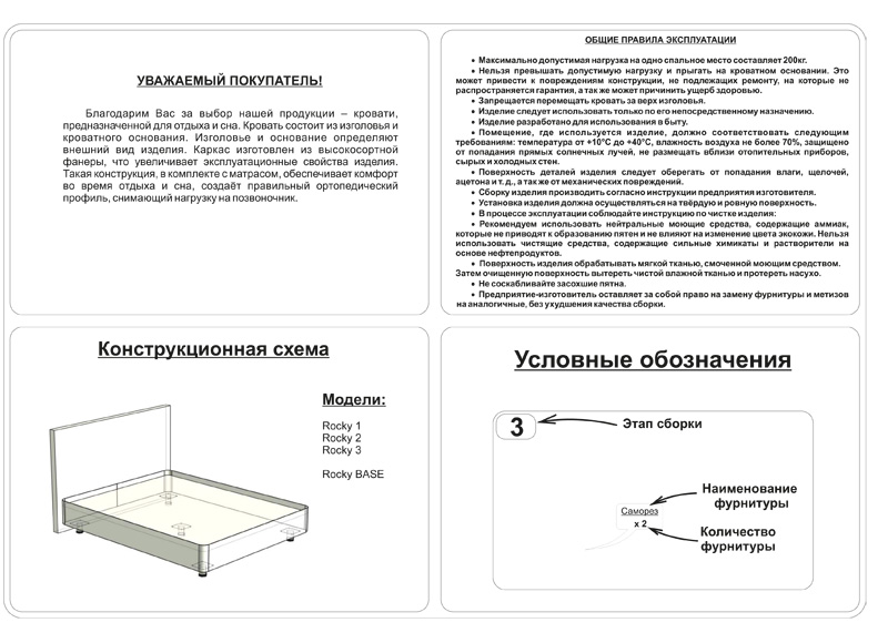 Схема сборки кровати мелисса боровичи