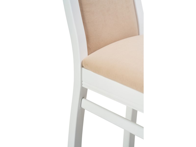 Деревянный стул Давиано бежевый велюр/белый (Арт.515978)