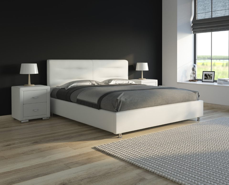 Белая кровать Nuvola 8
