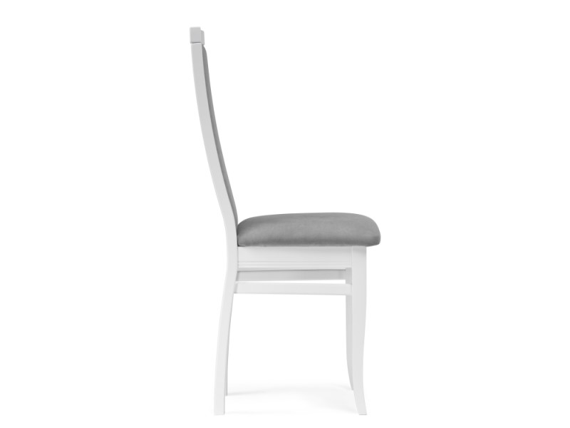 Деревянный стул Давиано серый велюр/белый (Арт.515977)